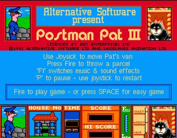 Postman Pat 3 - To the Rescue! screen shot title